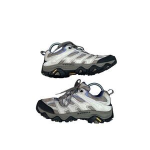 Merrell Women’s 8 Moab 3 Vent Hiking Shoes Aluminum Marlin Tan Brown Gorpcore